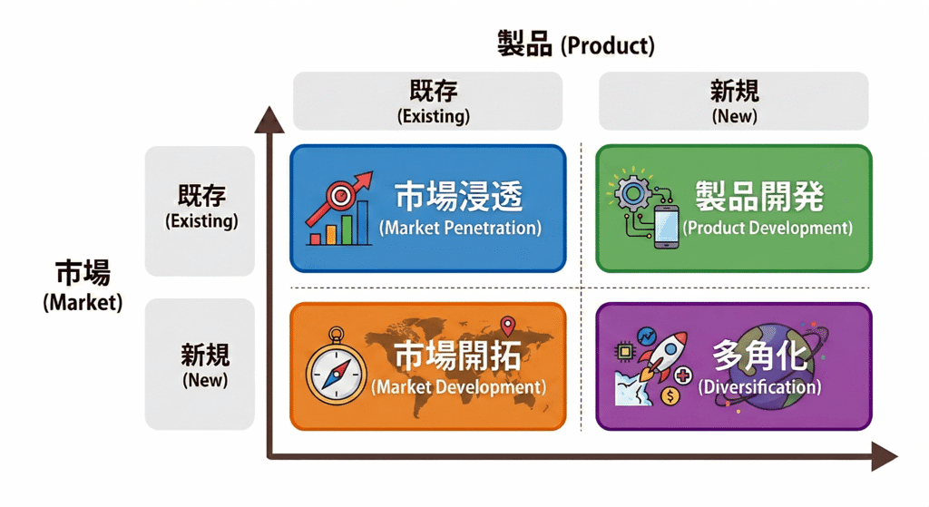 アンゾフの成長マトリクス